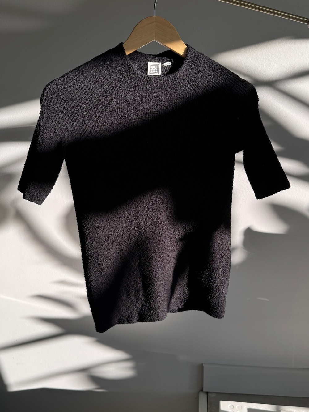 TOTEME - Raglan-sleeve Terry Knit Black